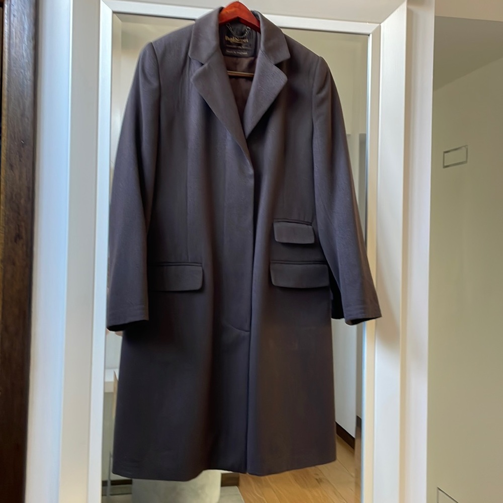 Paul Stuart brown wool coat